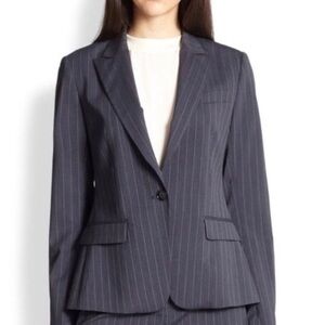 Theory Gabe B Praise Pinstripe Wool Blend Blazer, Size 10